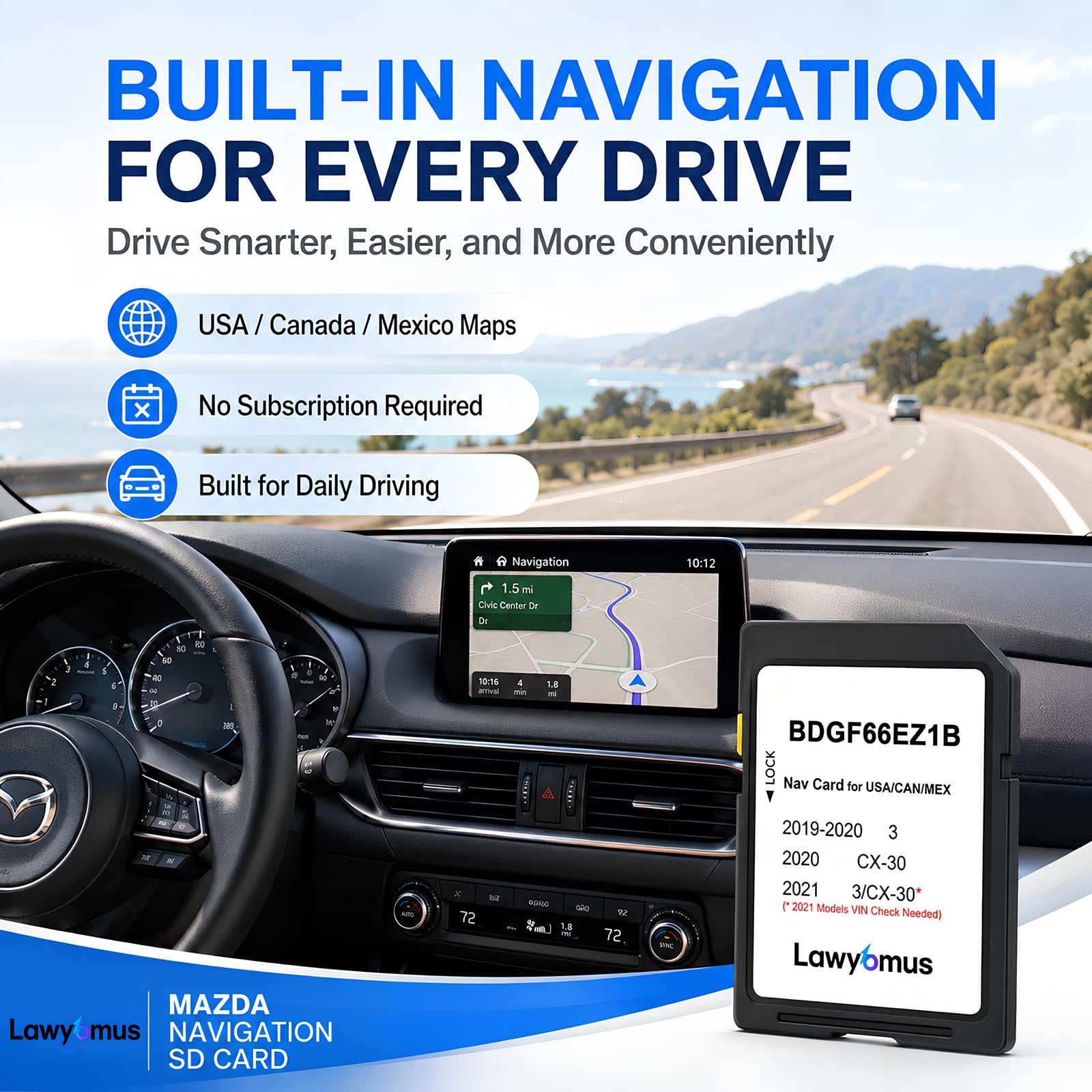Amazon.com: BDGF66EZ1B Navigation SD Card for Mazda 3 2019-2021